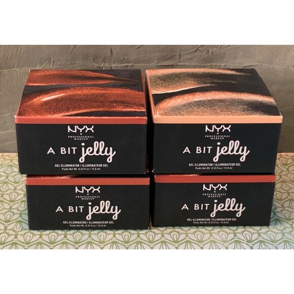 NYX (x4) A Bit Jelly Gel Illuminator:  Luminous & 3x Bronze- Professional Makeup - Picture 4 of 7